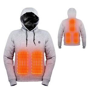 Heated Hoodie for Men & Women –Unisex Electric Sweatshirt - Battery NOT Included